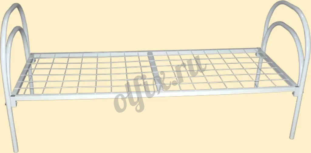 Одноярусные кровати металлические прочные