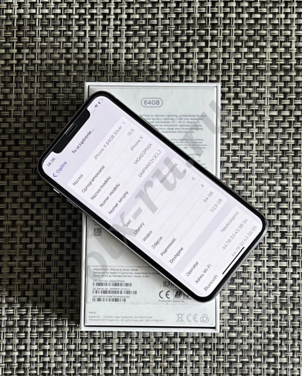 iPhone X 64 GB чёрный