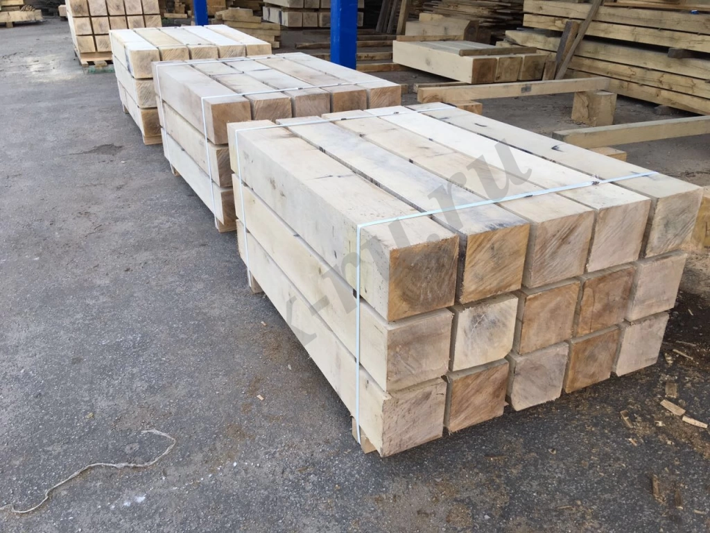 Брус дуб для подшаботных подушек