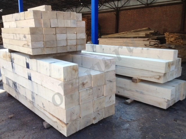 Брус дуб для подшаботных подушек