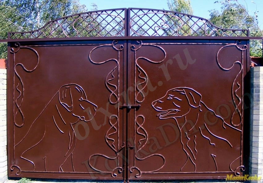 Ворота кованые под заказ. Художественная ковка