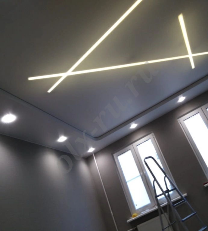 Чистая установка натяжного потолка с доставкой