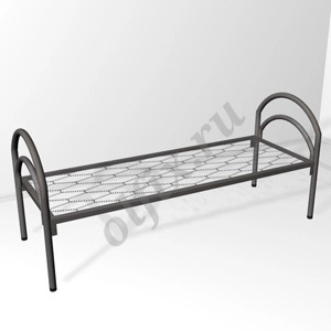 Кровати металлические с прокатной пружиной, ДСП спинками