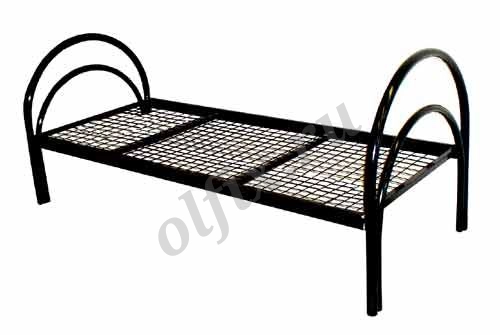 Кровати металлические с прокатной пружиной, ДСП спинками