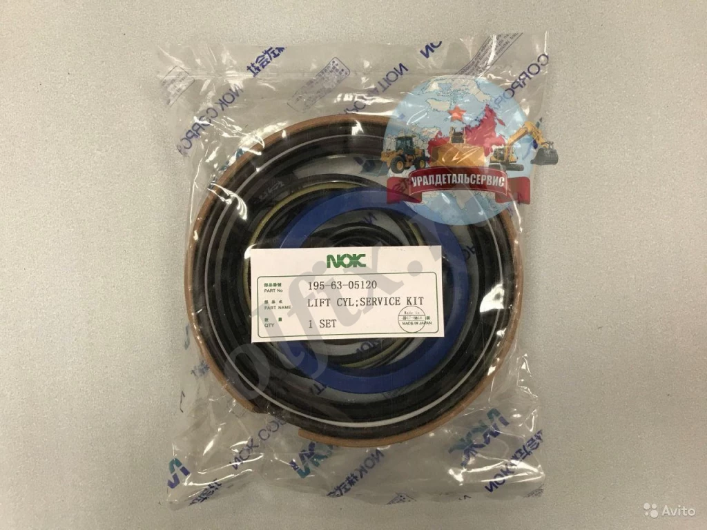Рeмкoмплeкт  г/ц подъема отвала 195-63-05120 на Komatsu D355A-3 NOK