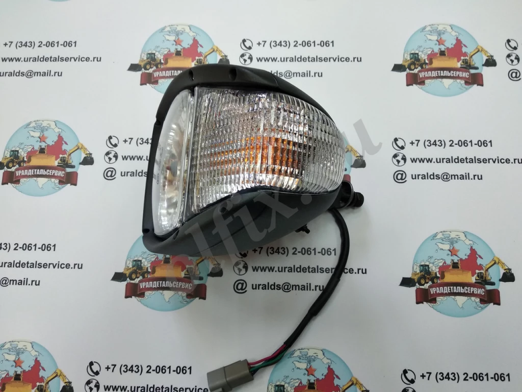 Фара основного освещения UDS-007 (CAT, Terex) Заднее крепление (Усиленная)