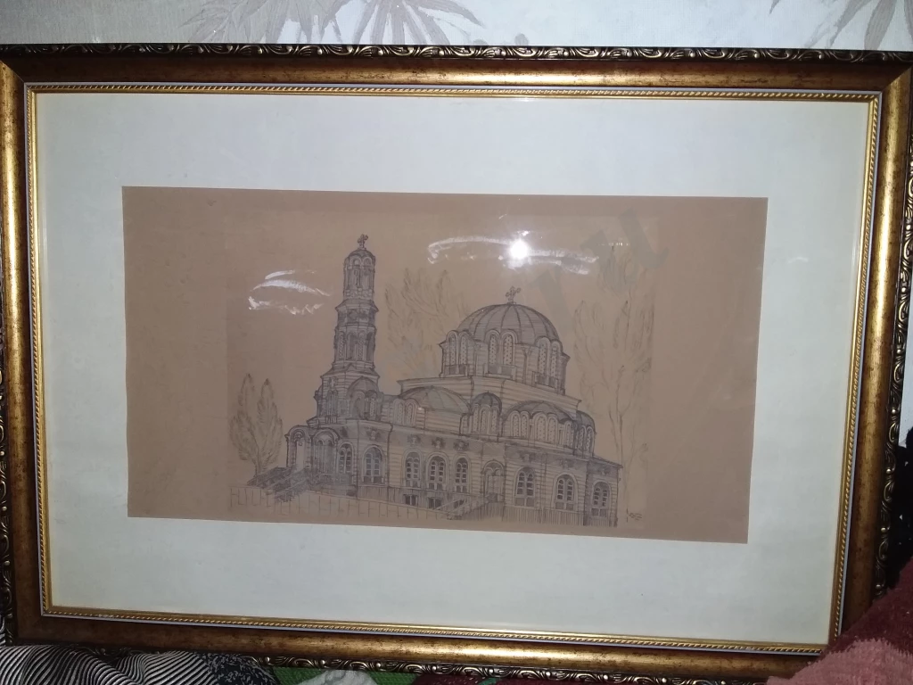 Греческий храм. г. Ростов-на-Дону. Графика