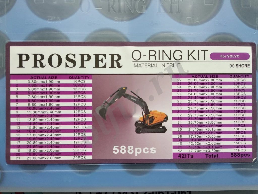 Набор О-колец Proster O-ring Kit Volvo