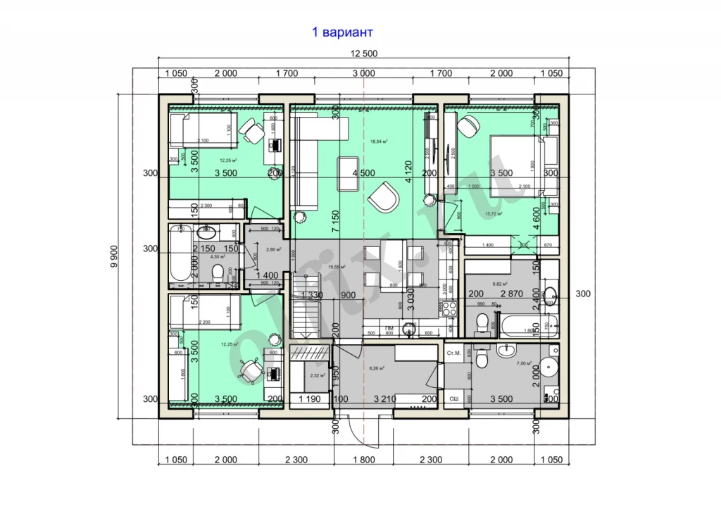 Дом, 125 м², Поселения (ИЖС), 6 сот