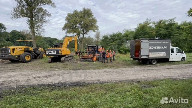 Расчистка территорий от деревьев и пней от 1 Га