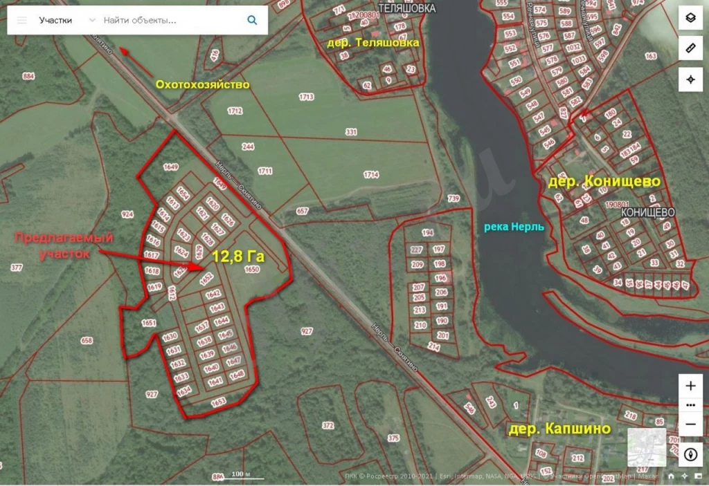 Участок, 1280 сот, Сельхоз (СНТ или ДНП)