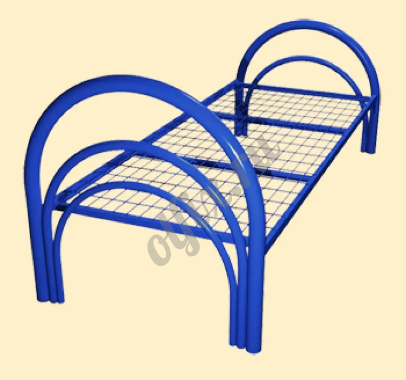 Кровати металлические с ДСП списками престиж класс